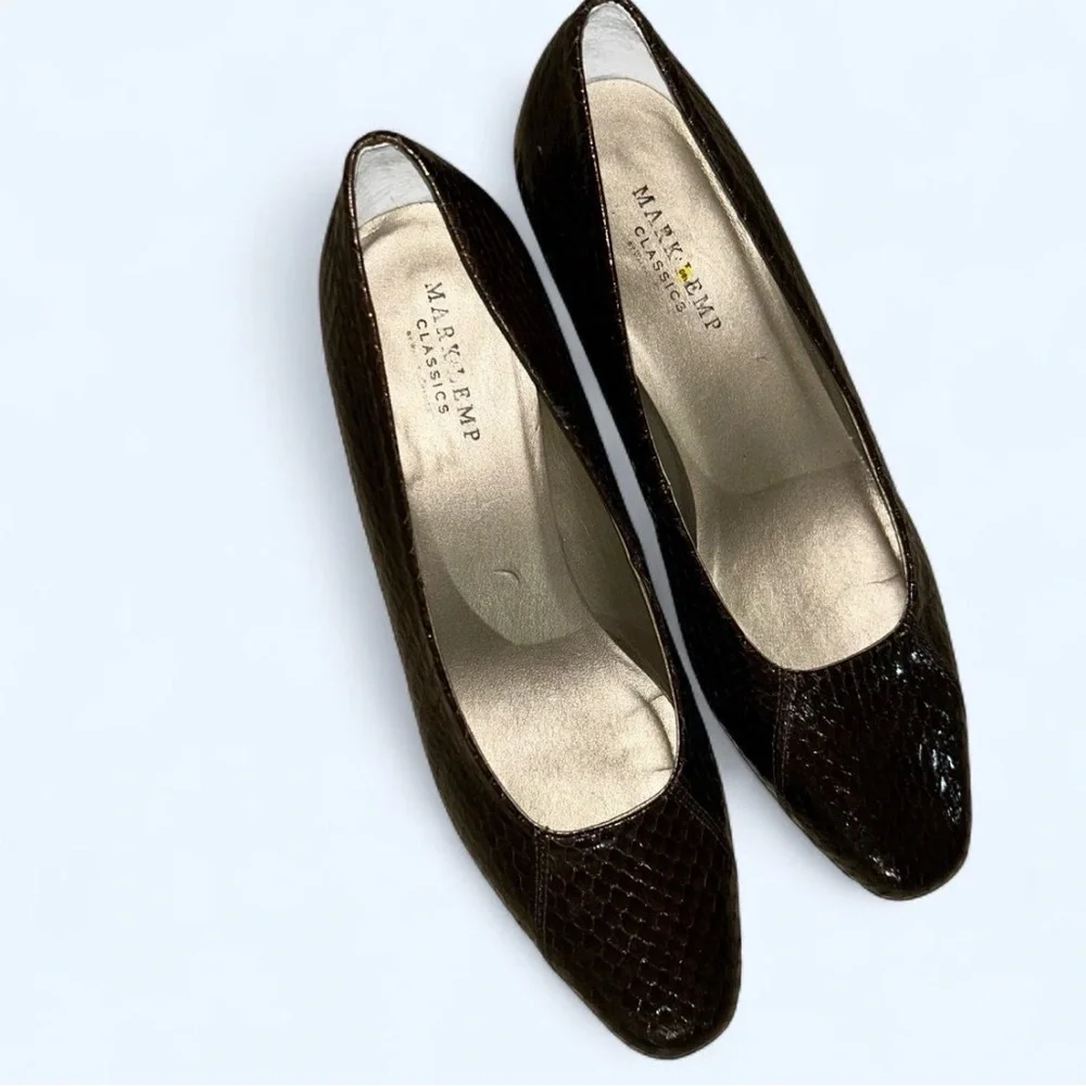 Women's Dark Brown Leather Heels